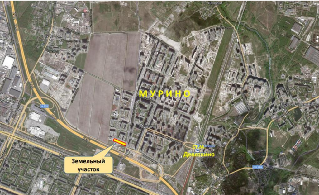 Перспективная локация для коммерческого развития в Санкт-Петербурге
