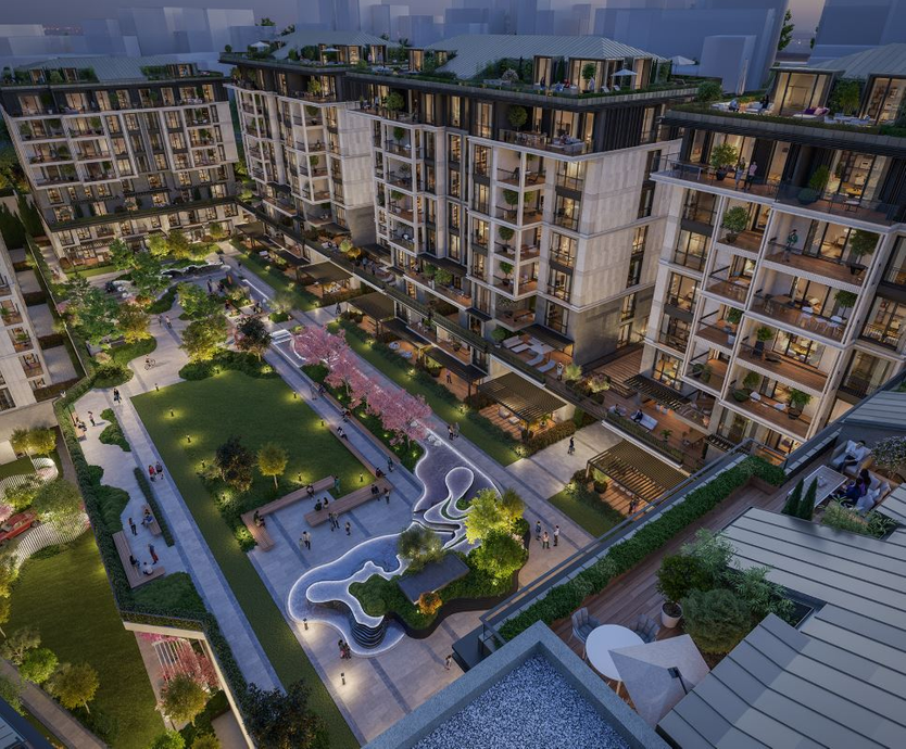 Апартаменты в современном жилом комплексе в центре Стамбула