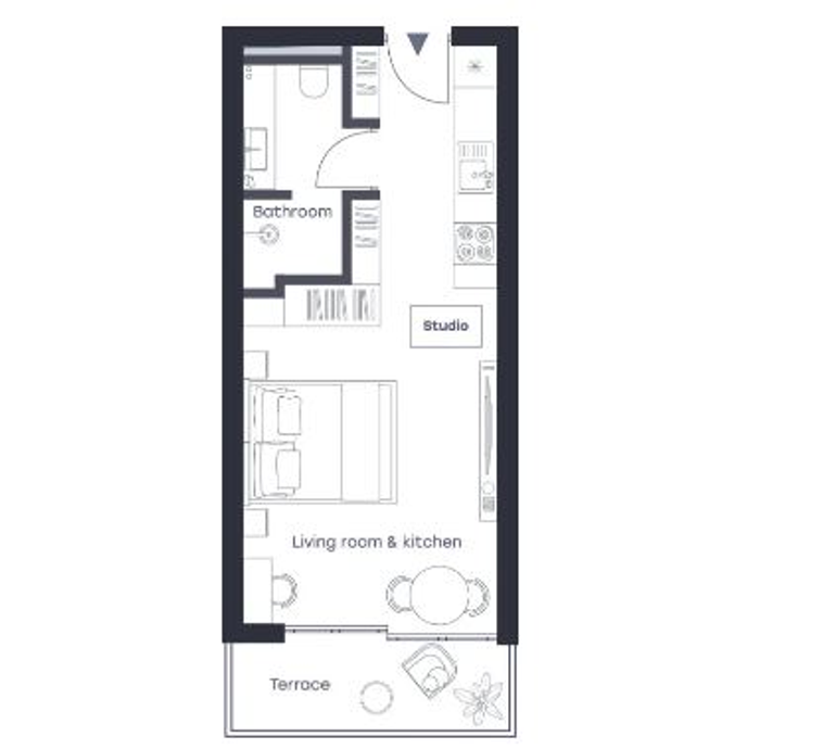 Апартаменты у пляжа Лаян в Банг Тао